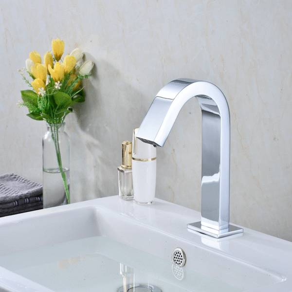 Modern Single-Hole Automatic Sensor Basin Faucet for Bathrooms Water Saving Touch-Free Design - Image 5