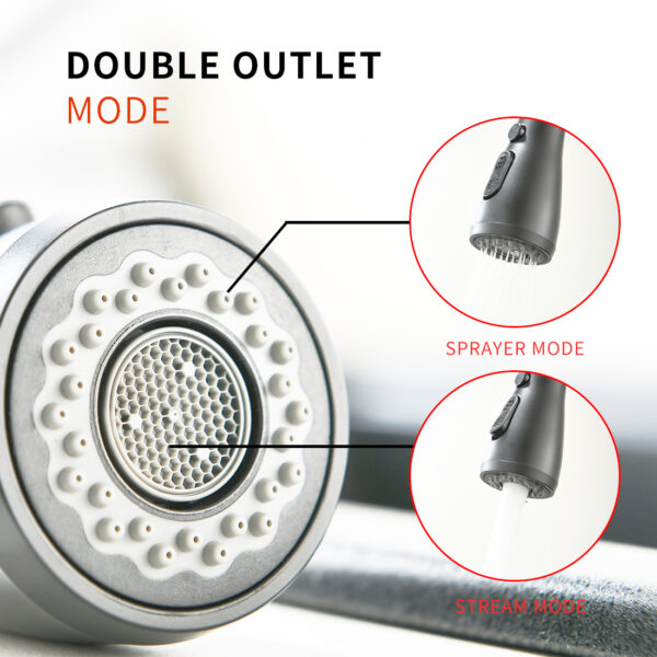Single-Handle Smart Sensor Kitchen Faucet in Black for Single-Hole Installation - 图片 4