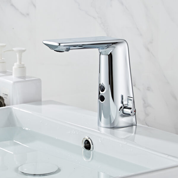 Lavas del fregadero de la cuenca del fregadero de la lavabo del grifo de Washbasin grúa fría torneira da bacia emergente desagüe sensor inteligente grifo de baño - Imagen 3