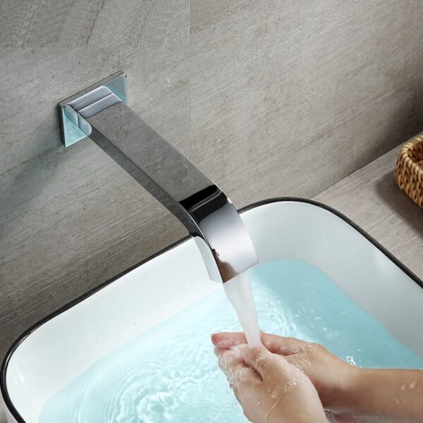 Brass Wall Mounted Integrated Type Automatic Sensor Faucet for Bathroom and Kitchen - Изображение 2