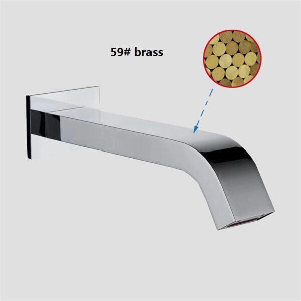 Brass Wall Mounted Integrated Type Automatic Sensor Faucet for Bathroom and Kitchen - Изображение 4