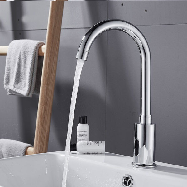Intelligent Sensor Automatic Touchless Infrared Sink Faucet for Kitchen and Bathroom - Slika 2