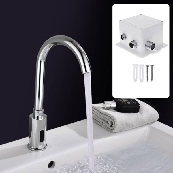 Intelligent Sensor Automatic Touchless Infrared Sink Faucet for Kitchen and Bathroom - Slika 4