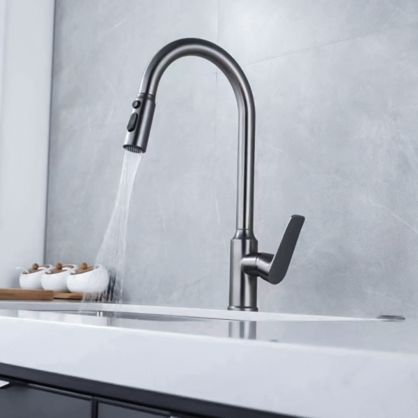 Factory Luxury 5 in 1 Sensor 3 Way Kitchen Faucet Contemporary Classic Style Sink Mixer Tap for Hot & Cold Water - Image 2