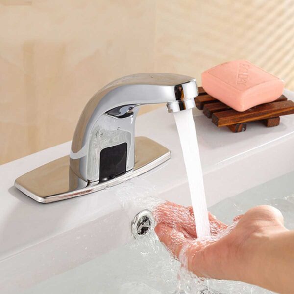 Sensor Faucet Deck Mount Automatic Infrared Smart Inductive Water Tap Kitchen Bathroom Sink Faucets  Touch Hands Free Water Tap - 图片 5