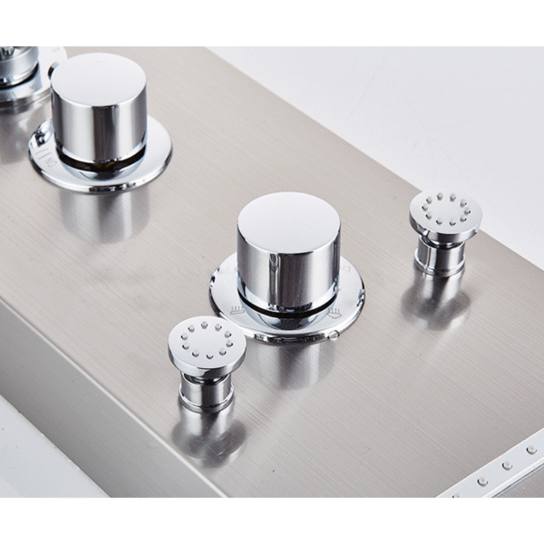 OEM Single-Handle Rainfall Spa Shower Curtain Set Waterfall Faucet Polished Chrome Ceramic Valve Core Soft Spray for Hotels - 图片 3