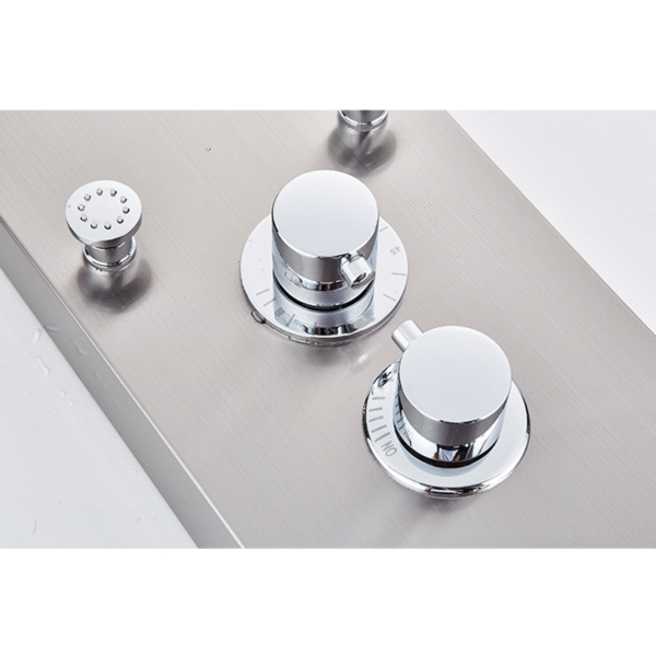 OEM Single-Handle Rainfall Spa Shower Curtain Set Waterfall Faucet Polished Chrome Ceramic Valve Core Soft Spray for Hotels - 图片 5