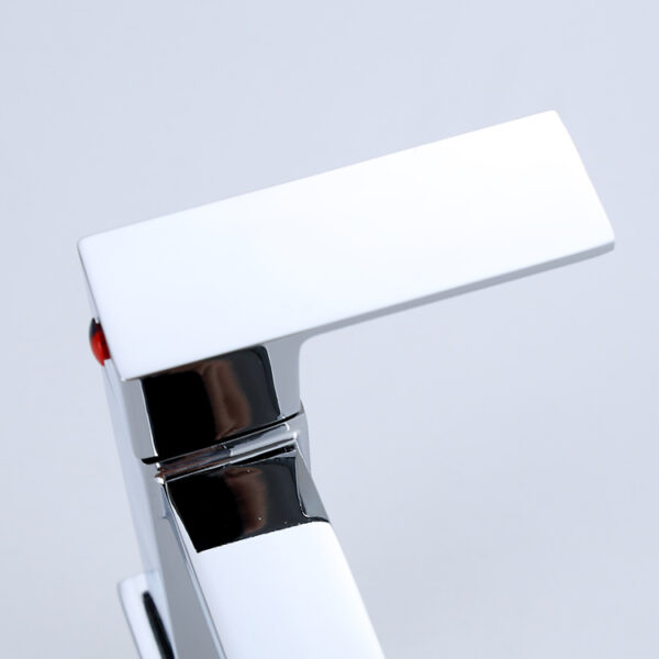 Modern Chrome Single-Handle Cold Water Basin Faucet Deck Mounted Ceramic Zinc Material for Hotels or Luxury Bathroom Design - Image 5