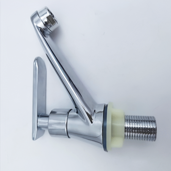 Single Hole Square Basin Faucet Graphic Design Modern Contemporary Ceramic Hotel Zx Polished Kitchen Hot Cold Water Deck Mounted - Image 3