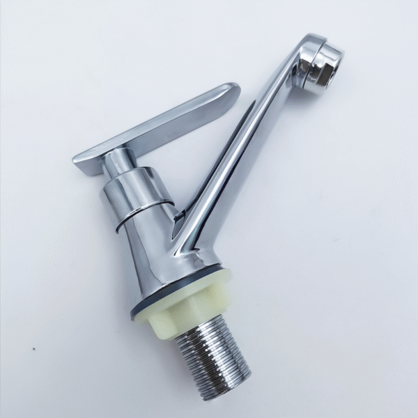 Single Hole Square Basin Faucet Graphic Design Modern Contemporary Ceramic Hotel Zx Polished Kitchen Hot Cold Water Deck Mounted - Image 6