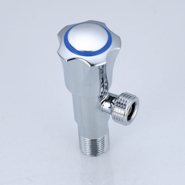 China-made Oval Type CP Taps for Bathroom Ms and Ss Material Angle Valve Shower for Water Media - 图片 5
