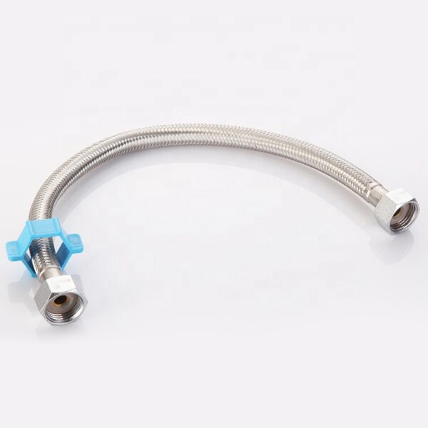 EPDM Double-Lock Sanitary Braided Hose 304 Stainless Steel Modern F1/2*F1/2 35cm Bathroom Toilet OEM Brushed Knitted Plumbing - Image 4