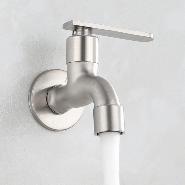 Zinc Alloy Pvc Brass Turkey Bibcock Brass Tap 1/2 Garden Water Faucet Washing Machine Nozzle Tap Stainless Steel - Image 2