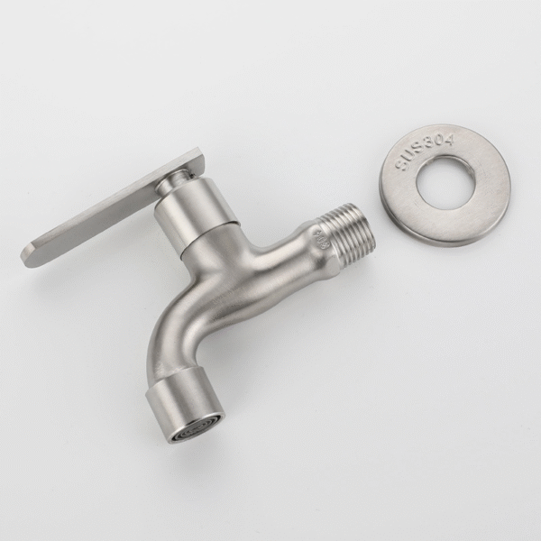 Zinc Alloy Pvc Brass Turkey Bibcock Brass Tap 1/2 Garden Water Faucet Washing Machine Nozzle Tap Stainless Steel - Image 3
