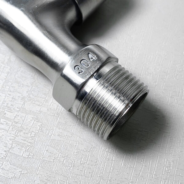 Oem Wheel Functional Bib Taps Ball Valve Cock Dispansar Bibcock Long 5 1 2 Brass Silver Zinc Alloy School Abs Basin Zx Polished - Изображение 3